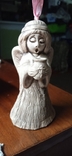 Колокольчик подсвечник керамический.ангел, фото №8