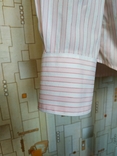 Рубашка бело-розовая полоса TOMMY HILFIGER коттон p-p 39 (состояние!), фото №6