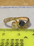Кольцо с бриллиантами и алмазами, фото №3