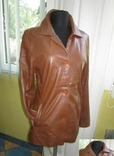 Фирменная женская кожаная куртка CABRINI. Италия. Лот 950, фото №2