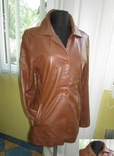 Фирменная женская кожаная куртка CABRINI. Италия. Лот 950, фото №9