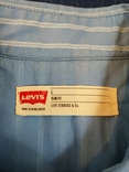 Рубашка голубая полоса LEVI*S коттон p-p L, фото №11