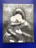 Оклад Владимирской Богородицы, серебро, 11 х 12 см, новый, фото №2