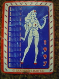 Кишеньковий календарик 1997 рік, еротика, фото №4