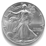 1 доллар. 2021. Американский орел. США (серебро 999, вес 31,1 г), фото №6