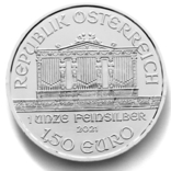 1,5 евро. 2021. Филармония (Филармоникер). Австрия. (серебро 999, вес 31,1 г), фото №3