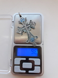 Нательный крест в эмалях, серебро 84. 2., photo number 9