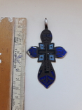 Нательный крест в эмалях, серебро 84. 3, photo number 8