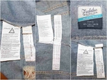 Короткий джинсовый жакет куртка рваный джинс синий Zara M-XL, фото №5