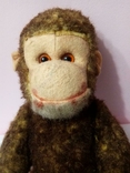 Старинная обезьяна солома 50см игрушка ГДР, фото №6