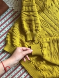 Яркий желтый свитер ретро винтаж хлопок Ron Harper размер 48-50, фото №8