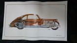 Bugatti posters 12 pcs + 1 pcs Autorail. 55*33.5cm. Total 13pcs, photo number 9