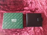 Новый мужской кожаный кошелёк новой гаманець шкiряний, фото №2