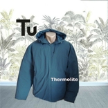 TU Thermolite стильная мужская теплая куртка с капюшоном 52/54 цвет маренго, photo number 2