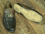 Кожаные туфли мокасины (Италия) стелька 27,5 см., фото №3