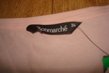 Bonmarche Пижамный красивый хлопковый верх рукав в 3/4 св розовый с рисунком 24, фото №9