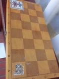 Шахматы пластик,доска- дерева.СССР.,размер доски-15 на 30см., фото №8