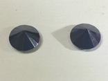 Natural Black Diamonds Moissanites 2 pcs. 2 carats, photo number 3