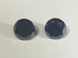 Натуральные Черные бриллианты Муассаниты 2 шт. 2 карата, фото №2