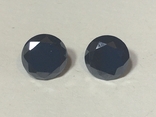 Natural Black Diamonds Moissanites 2 pcs. 2 carats, photo number 2