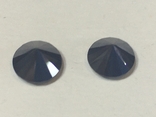 Naturalne czarne diamenty Moissanites 2 szt. 2 karaty, numer zdjęcia 3