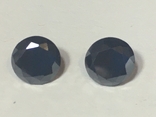 Natural Black Moissanite Diamonds 2 pcs 2.5 carats, photo number 2