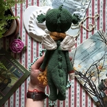 Новая вязаная игрушка дракон дракоша динозавр 27 см ручная работа handmade, фото №4