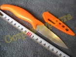 Нож грибника с ножнами оранжевый, фото №2