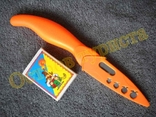 Нож грибника с ножнами оранжевый, фото №4