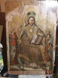 Старостаровинна велика ікона Ісус Пантократор, Спас Вседержитель 117х78 см., photo number 2