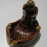 Пепельница Бараны майолика обливная керамика СССР, фото №4
