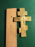 Крест бронзовый, 13,5 х 8 см., старый, фото №3