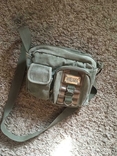Брезентовая сумка мессенджер diesel, цвета хаки, фото №3