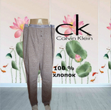 Calvin Klein Натуральные хлопковые женские пижамные брюки хлопок в принт, photo number 2