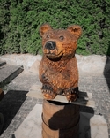 Медвежонок из дерева ручной работы, фото №3