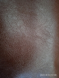 Дермантин, кожзаменитель, коричневый, 3 куска, предположительно СССР, фото №6