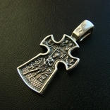 Православный серебряный (925) крест Распятие. Благоразумный разбойник, фото №10