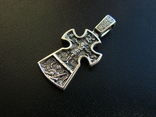 Православный серебряный (925) крест Распятие. Благоразумный разбойник, фото №11