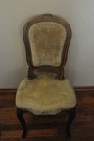 Antique chair carved bent legs, photo number 2