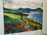 Картина 100х70 "Залив Лаврентия Чукотка" Худ. Грибок Д. К. 1985г, фото №2
