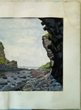 Картина 100х70 "Остров Шумшу скала верблюд" Грибок Д. К. 1985г., фото №9