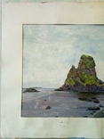 Картина 100х70 "Остров Шумшу скала верблюд" Грибок Д. К. 1985г., фото №13