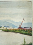 Картина 100х70 "Озеро Калтушное Сопка Любви" Грибок Д. К. 1985г., фото №10