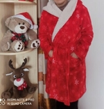 Новорічний мягенький халат роз S-L, photo number 2