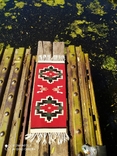 Шерстяной этнический карпатский коврик ручной работы, фото №5