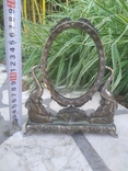 Антикварная Рамка рама для зеркала, фотографии серебрение Слоны тяжелый металл Франци, photo number 13