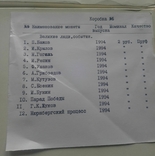 1994-95 гг - набор из 12 монет по 2 рубля пруф в коробке,серебро, фото №3