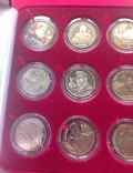1994-95 гг - набор из 12 монет по 2 рубля пруф в коробке,серебро, фото №6