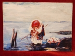 ‘‘Женщина у воды’’,60-е. Копия., фото №2