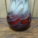 Стеклянная ваза из многоцветного стекла. Высота 29см, фото №8